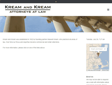 Tablet Screenshot of kreamandkream.com